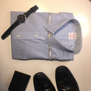 Men’s brooks brother 17.5 33 dress shirt NWT